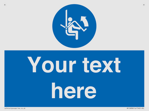 Custom Mandatory: Open safety bar of chairlift